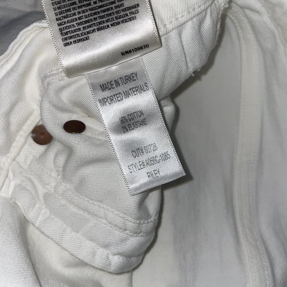 AGOLDE Riley High Rise Straight Crop White Denim Women's Size 30 - Picture 6 of 12